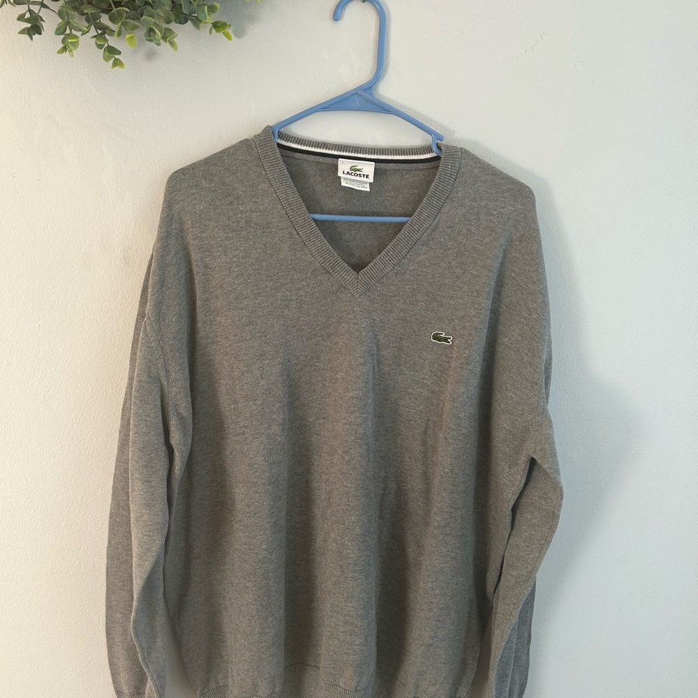 Lacoste Men's Gray Sweater
